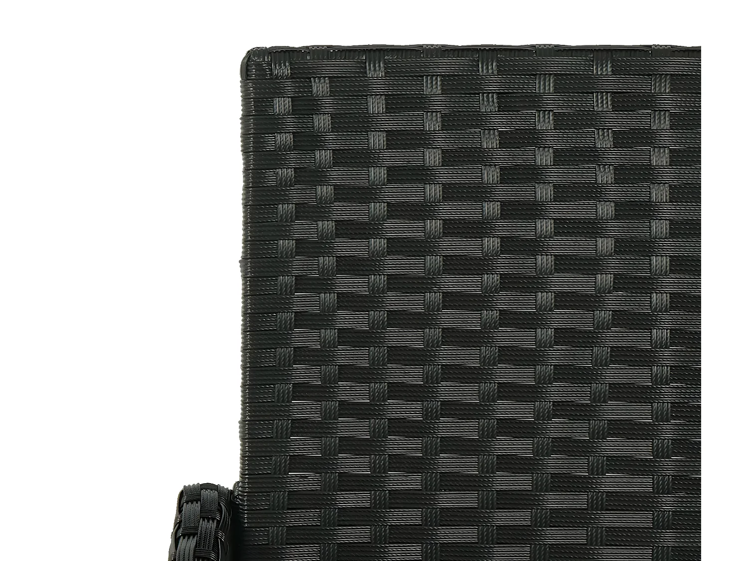 Poly-Rattan Gartenstuhl MCW-K35, Schwarz, Kissen hellgrau