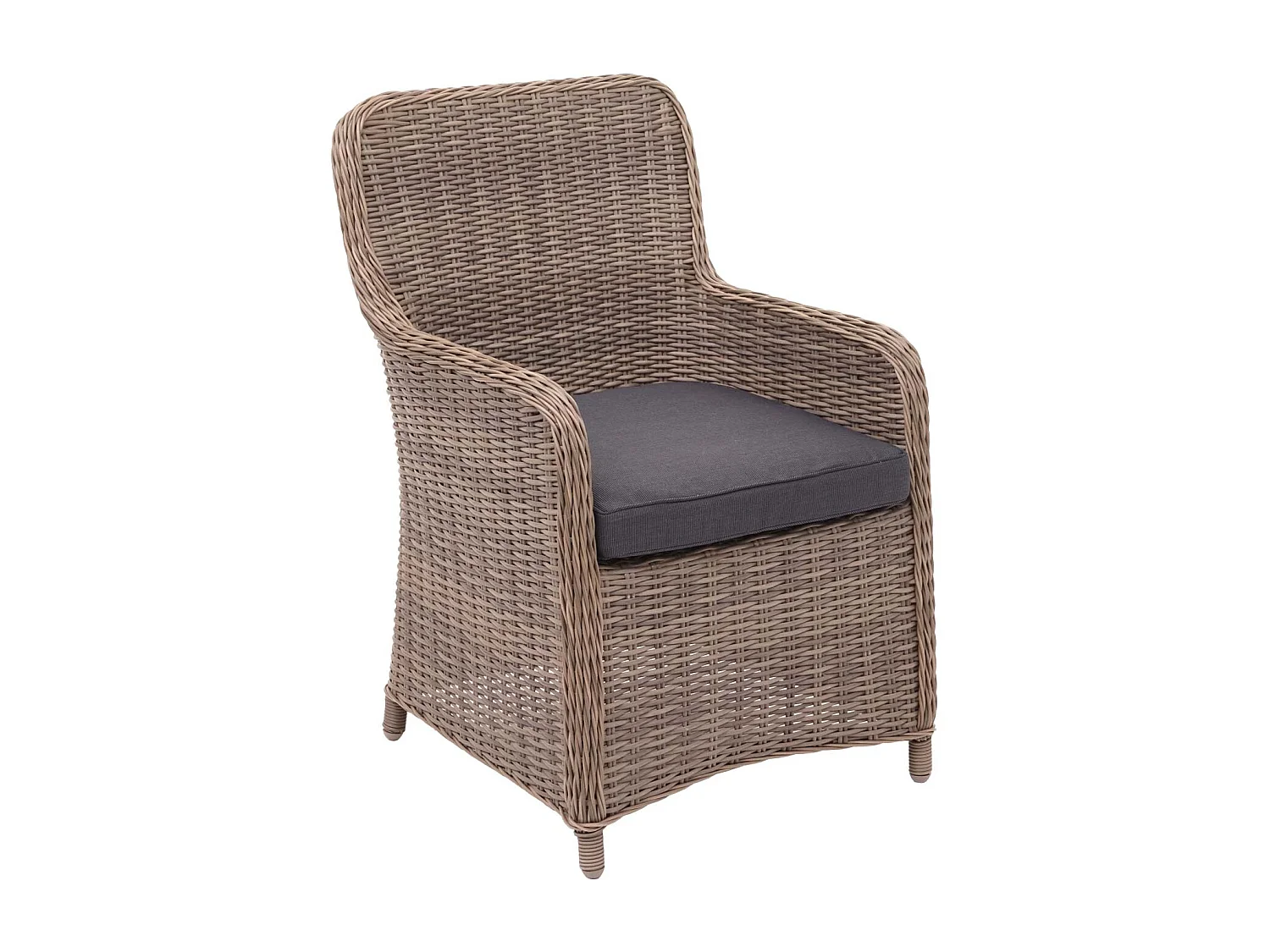 Poly-rattan-stol MCW-E98 (sæt med 2 stk.)
