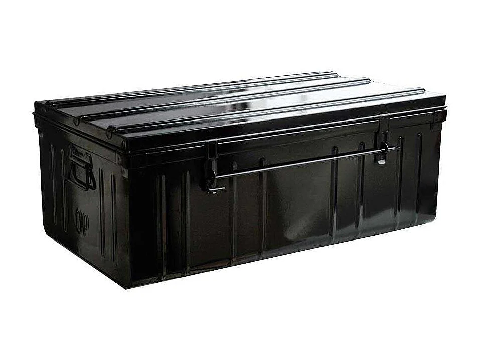 Cantine de rangement Premium en acier noir 130 litres