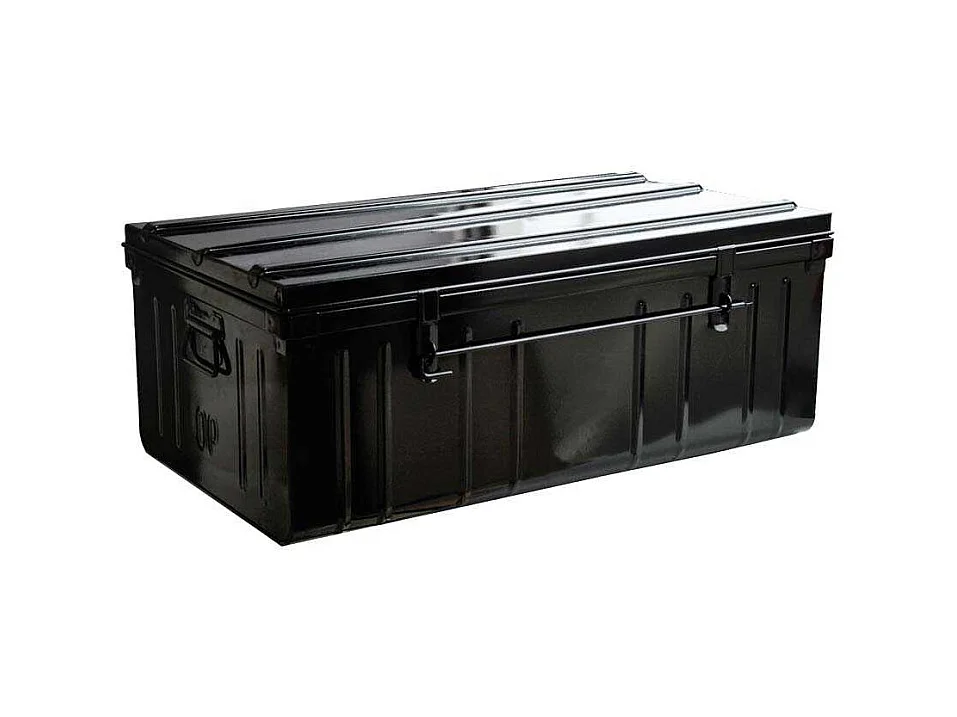 Cantine de rangement Premium en acier noir 130 litres