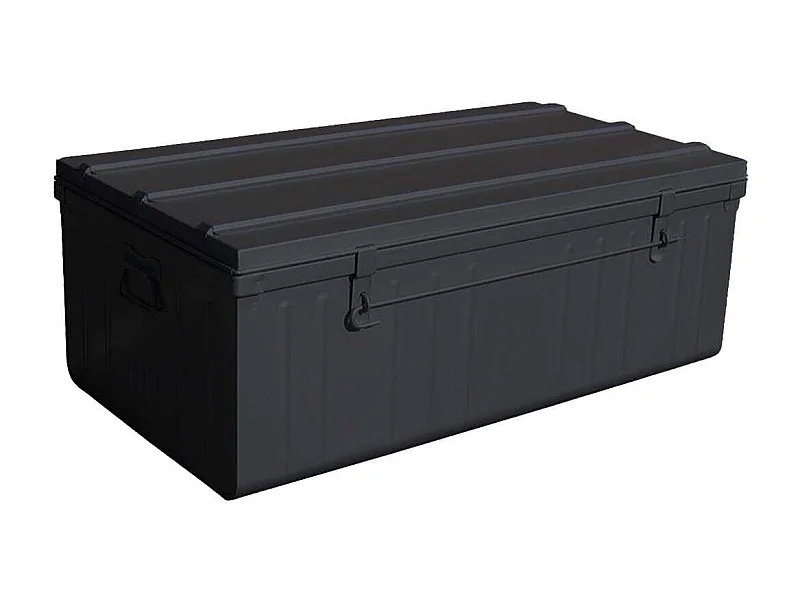 Cantine de rangement Premium en acier noir 225 litres