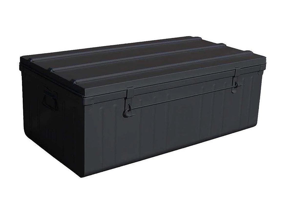 Cantine de rangement Premium en acier noir 225 litres