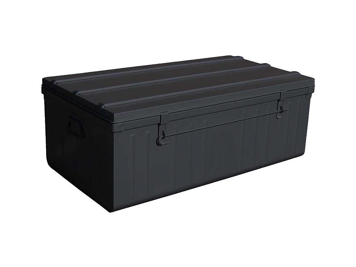 Cantine de rangement Premium en acier noir 225 litres