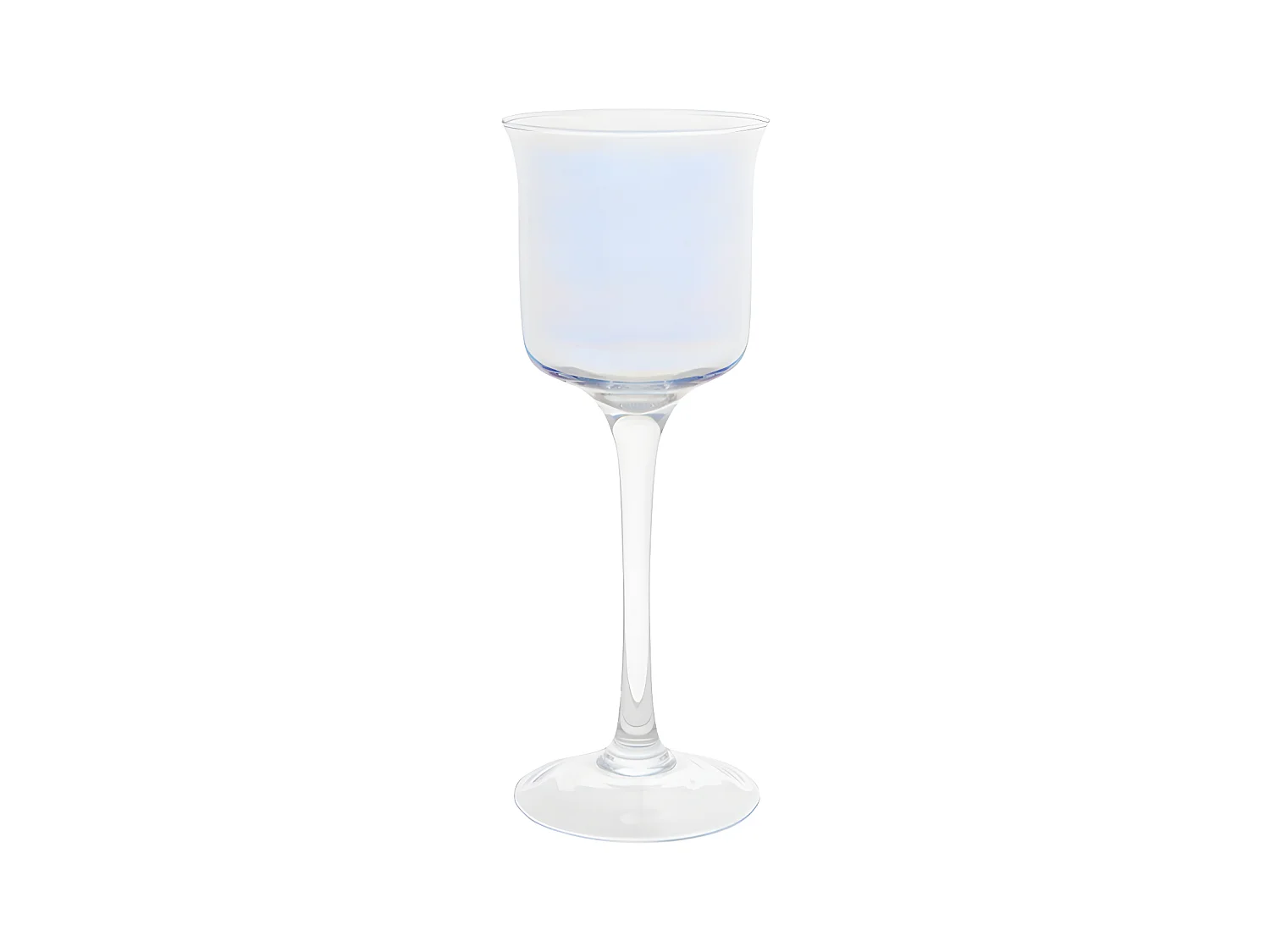 Porte-bougie à pied Irisé Pearly