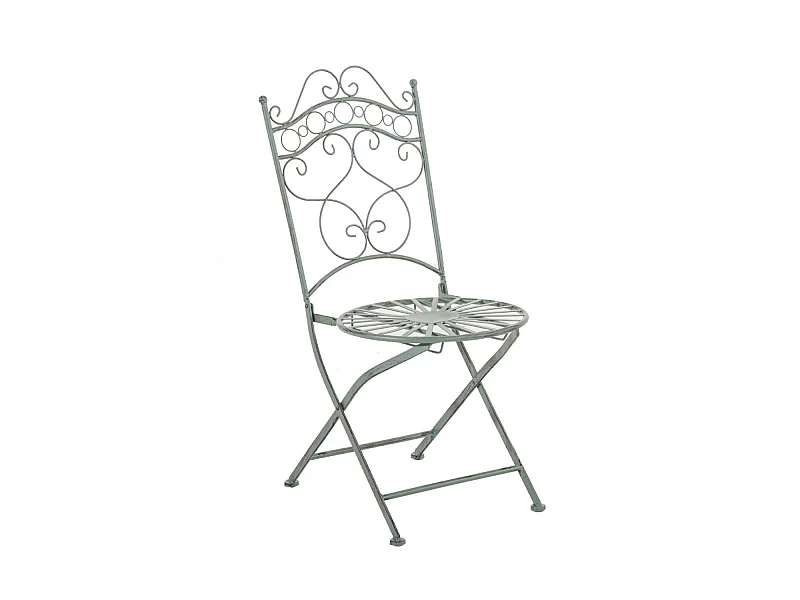 tuinstoel - Metalen & Gegalvaniseerd ijzer - antiek/groen - Indra