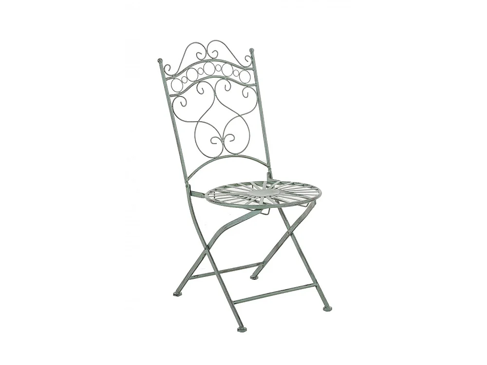 tuinstoel - Metalen & Gegalvaniseerd ijzer - antiek/groen - Indra