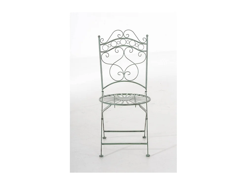 Gartenstühle - Metall & Galvanisiertes Eisen - antik-grün - Indra