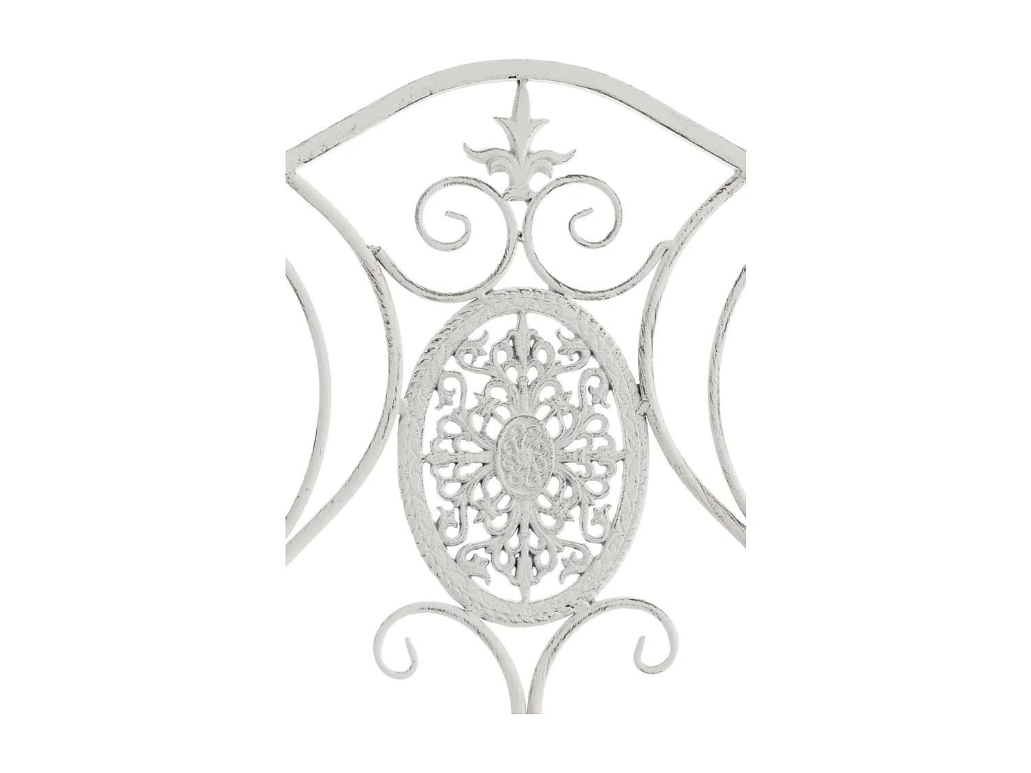 Lot de 2  Chaises de jardin - Métal & Nature - Blanc antique - Punjab