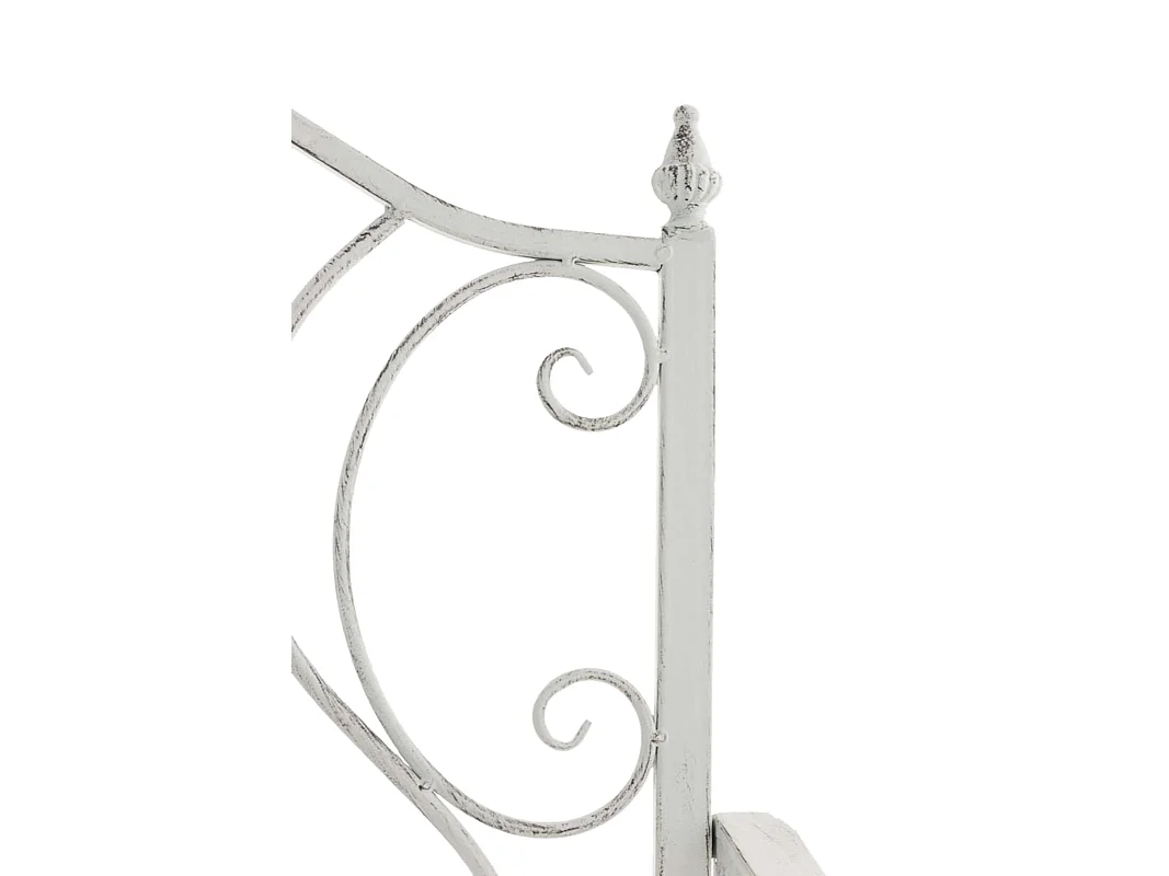 Lot de 2  Chaises de jardin - Métal - Blanc antique - Punjab
