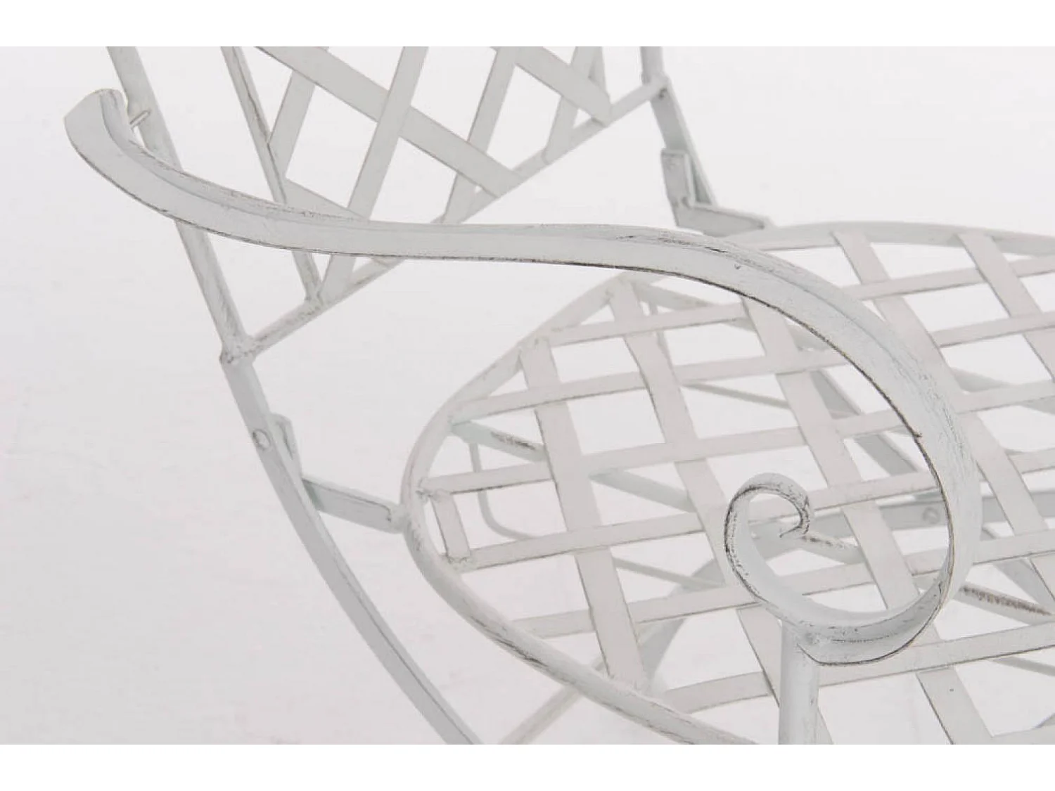 Chaises de jardin - Métal & Fer galvanisé - Blanc antique - Adara