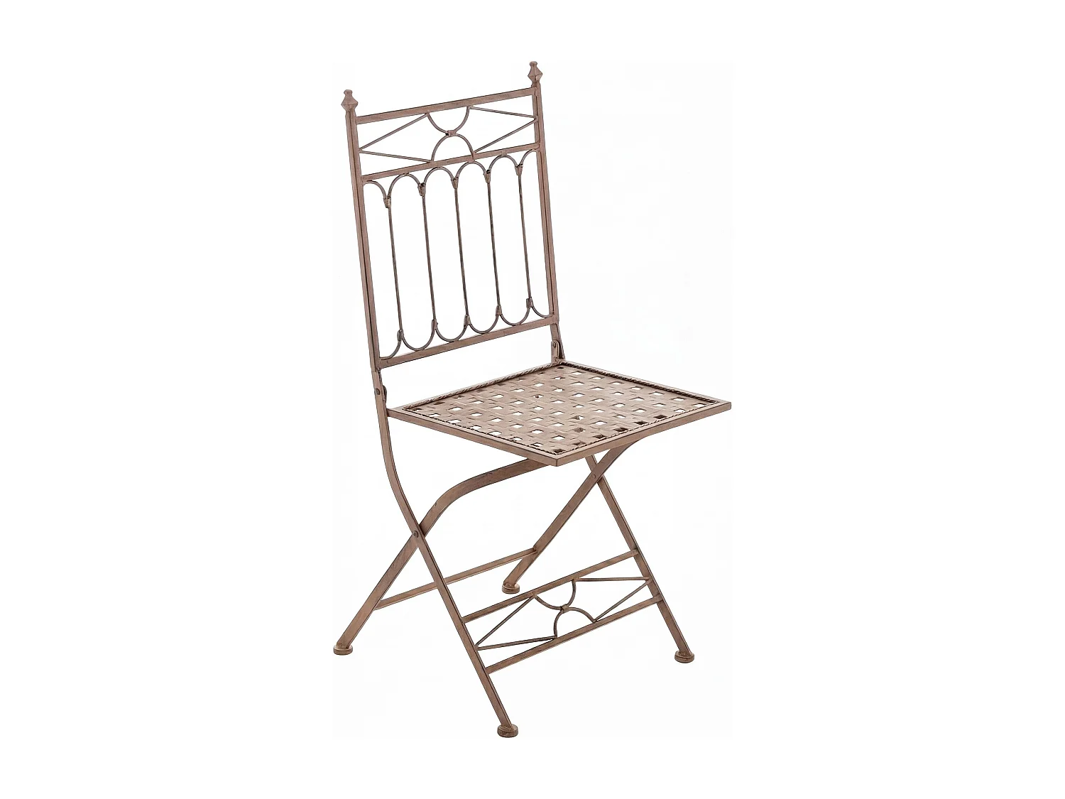 Chaises de jardin - Métal - Marron antique - Asina