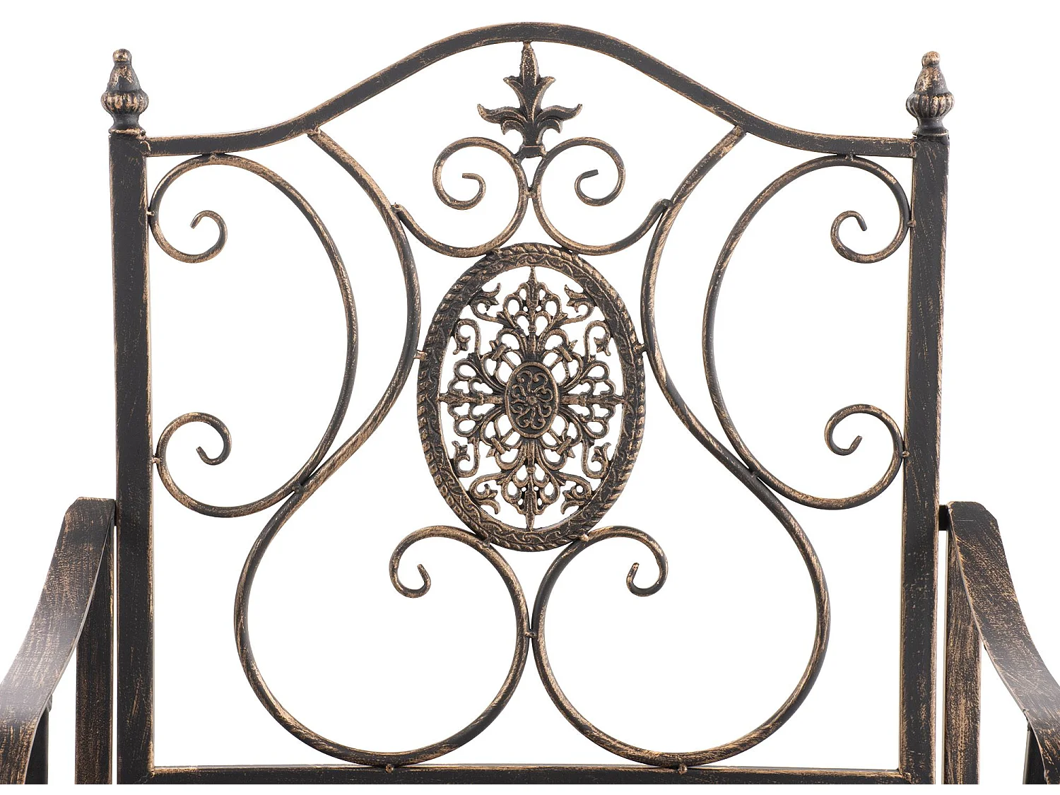 Tuinstoel - Metaal & zwart - bronzen - Punjab