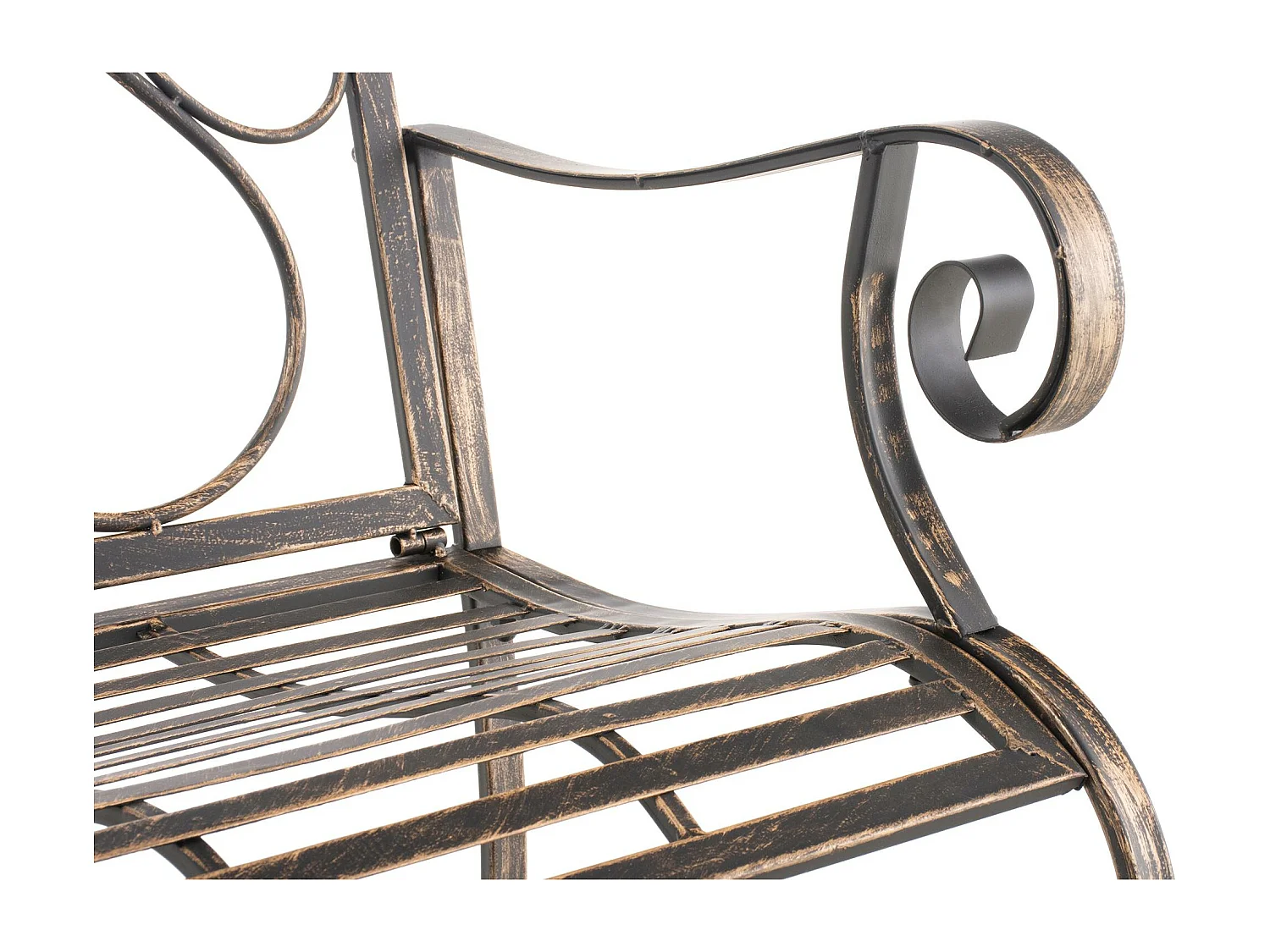 Chaises de jardin - Métal & Noir - Bronze - Punjab