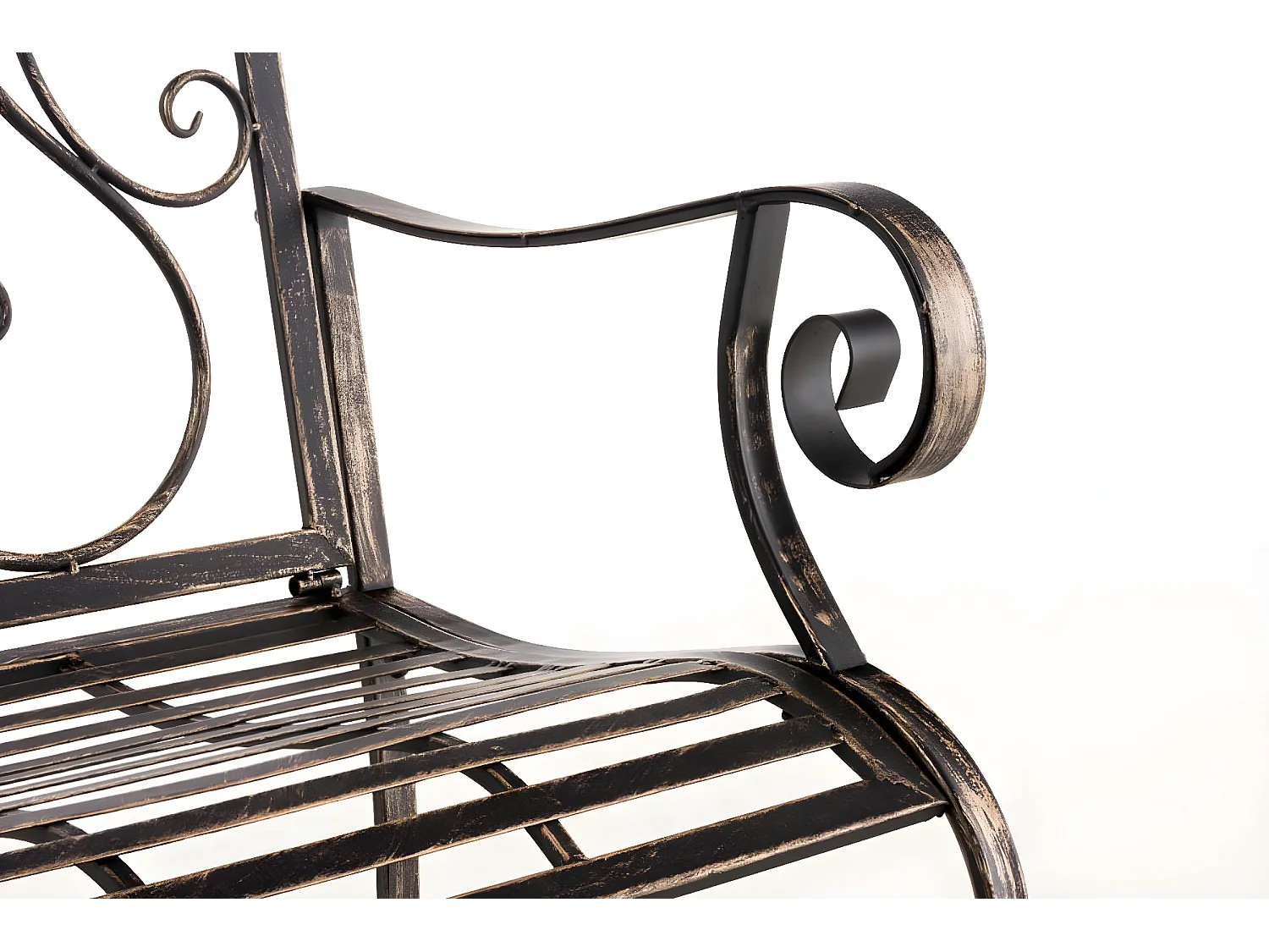 Chaises de jardin - Métal & Noir - Bronze - Punjab
