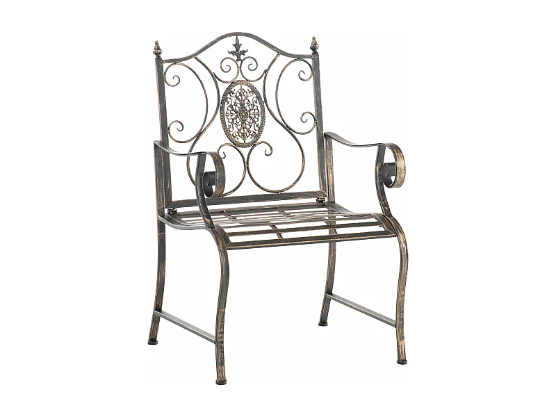 Chaises de jardin - Métal & Noir - Bronze - Punjab