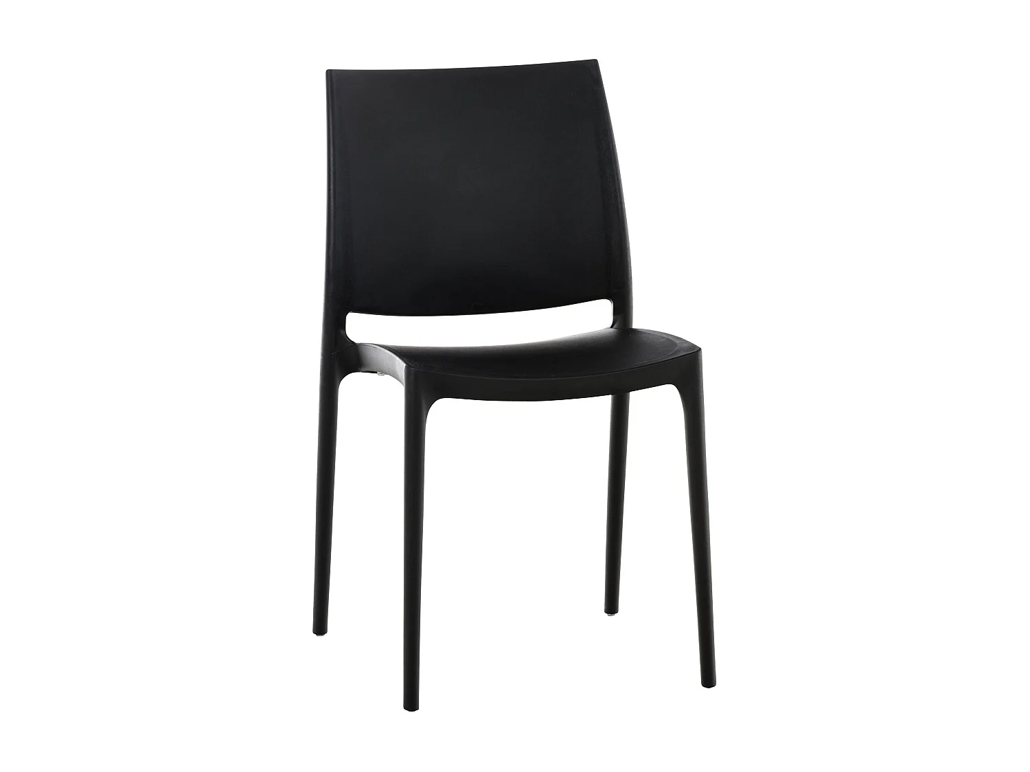 Tuinstoel - Kunststof - zwart - Maya