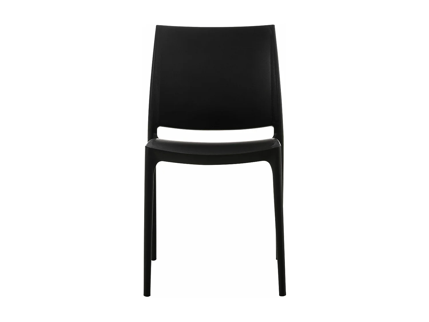 Tuinstoel - Kunststof - zwart - Maya