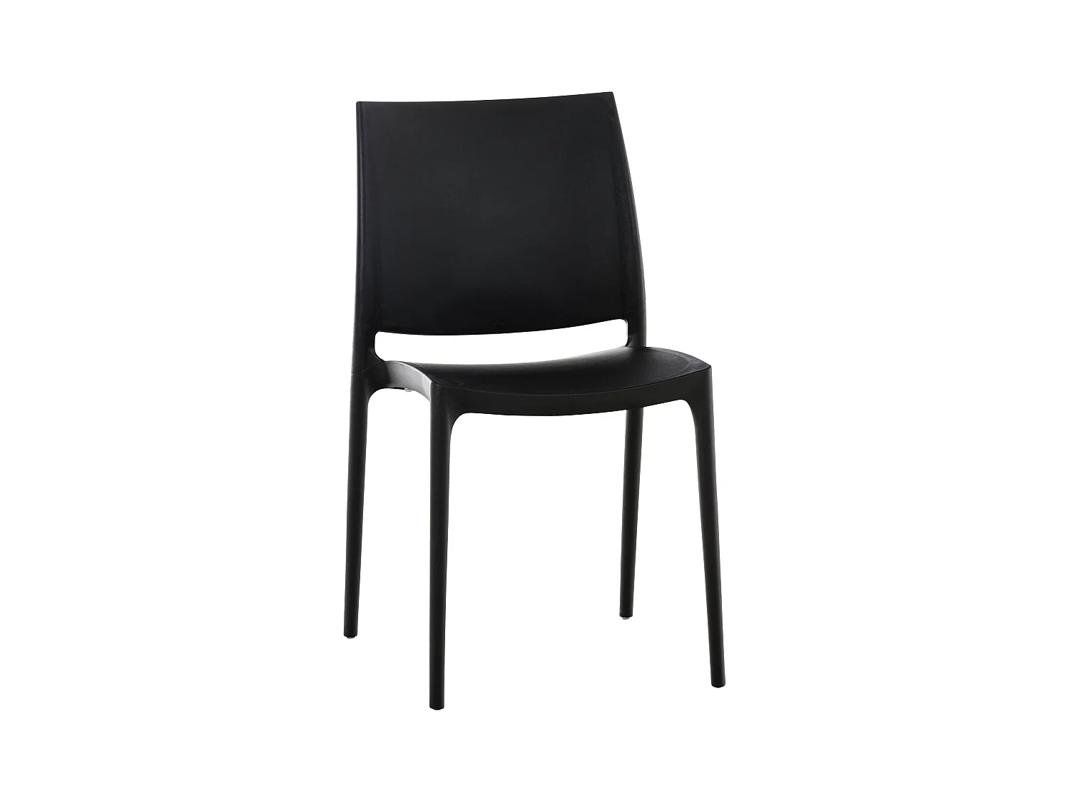 Chaises de jardin - Plastique - Noir - Maya