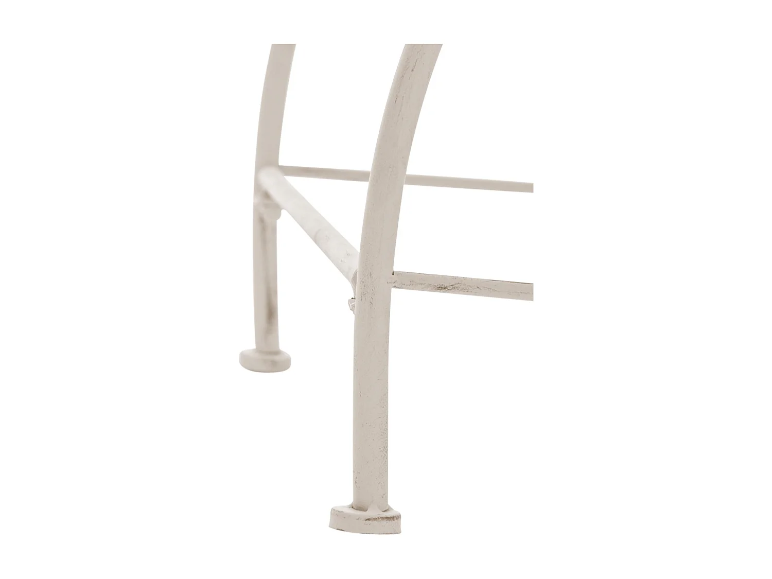 Silla de jardín - Metal & negro - Crema antiguo - Sheela