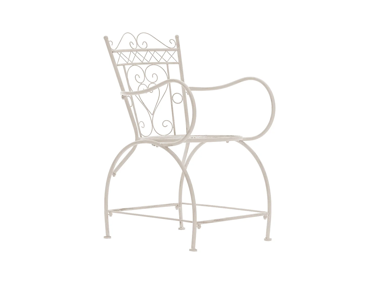 Chaises de jardin - Métal & Noir - Crème antique - Sheela