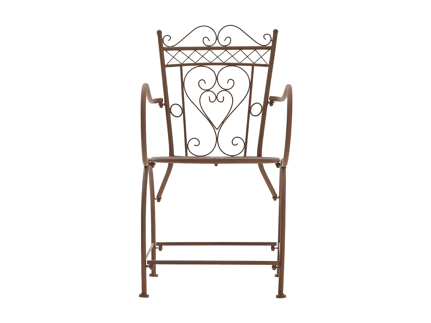 Chaises de jardin - Métal & Acier inoxydable - Marron antique - Sheela