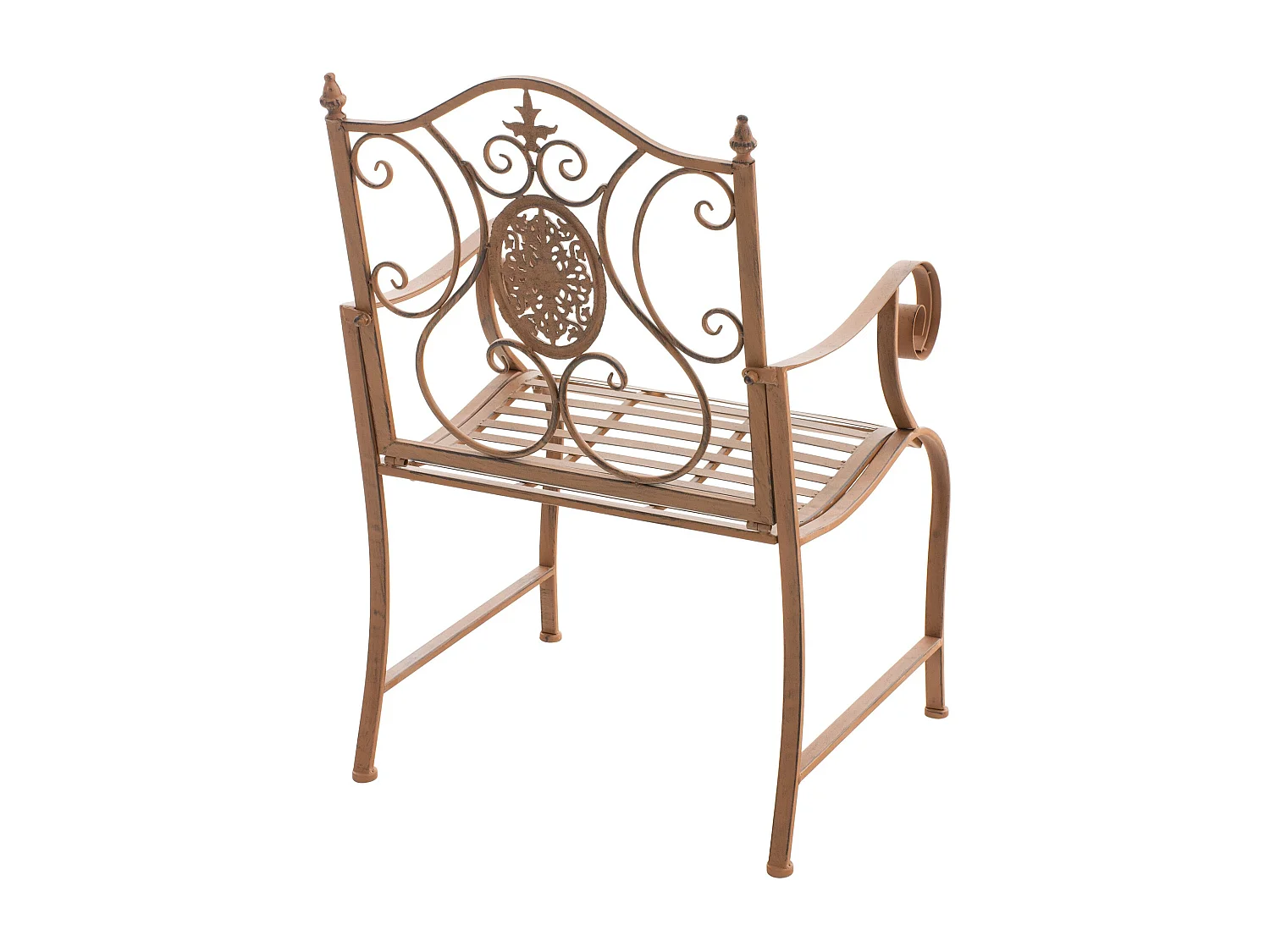 Chaises de jardin - Métal & Noir - Marron antique - Punjab