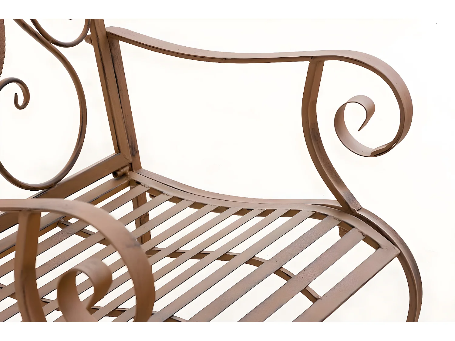 Chaises de jardin - Métal & Noir - Marron antique - Punjab