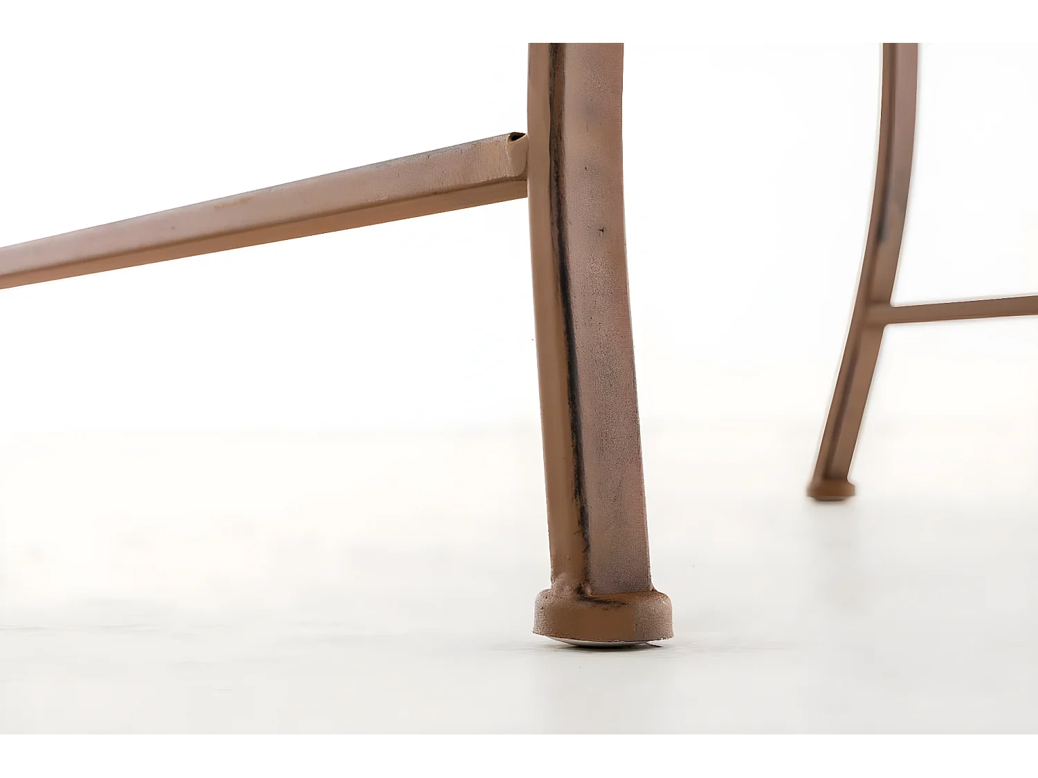 Chaises de jardin - Métal & Noir - Marron antique - Punjab