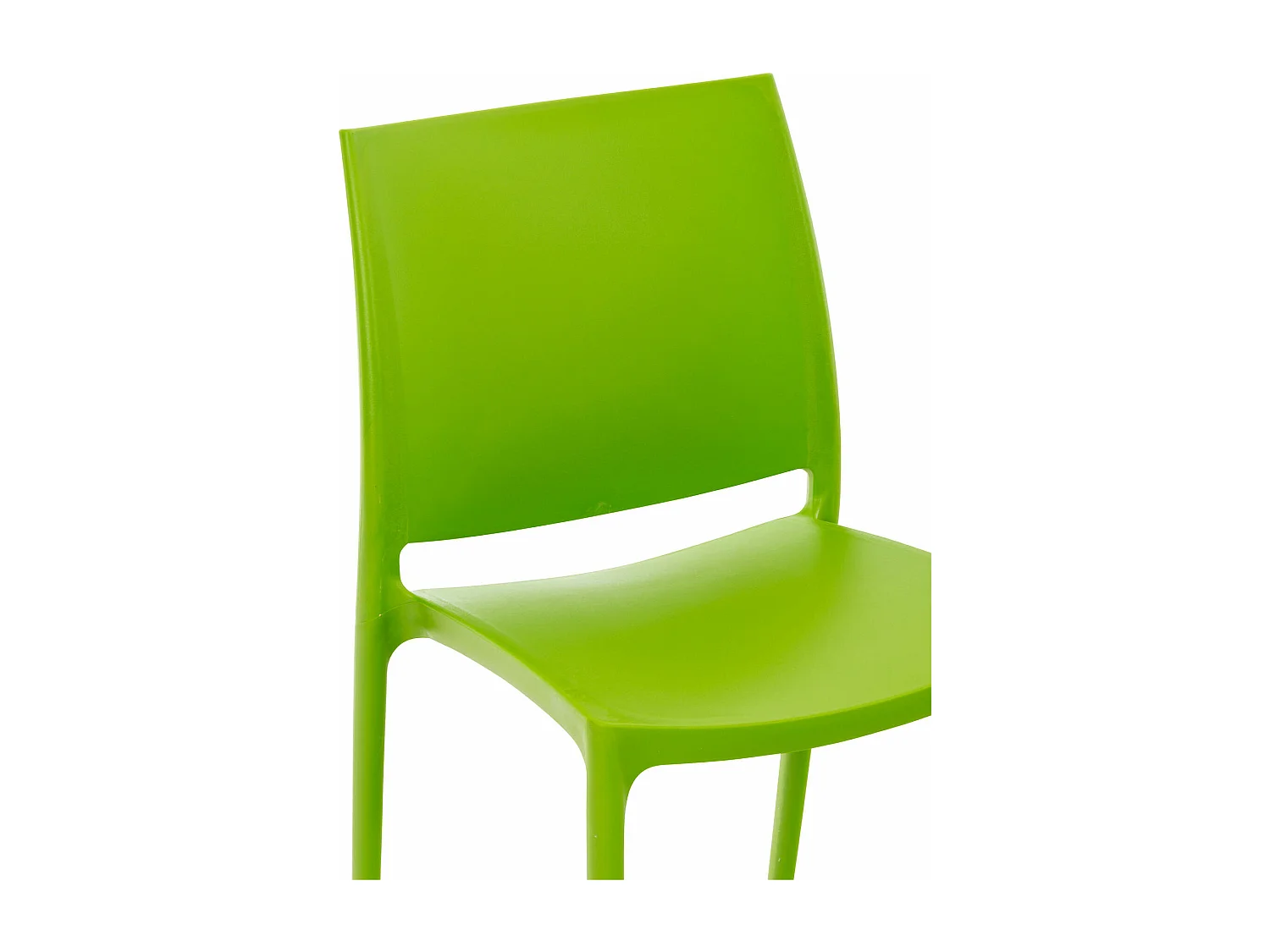 Lot de 2  Chaises de jardin - Plastique - Vert - Maya