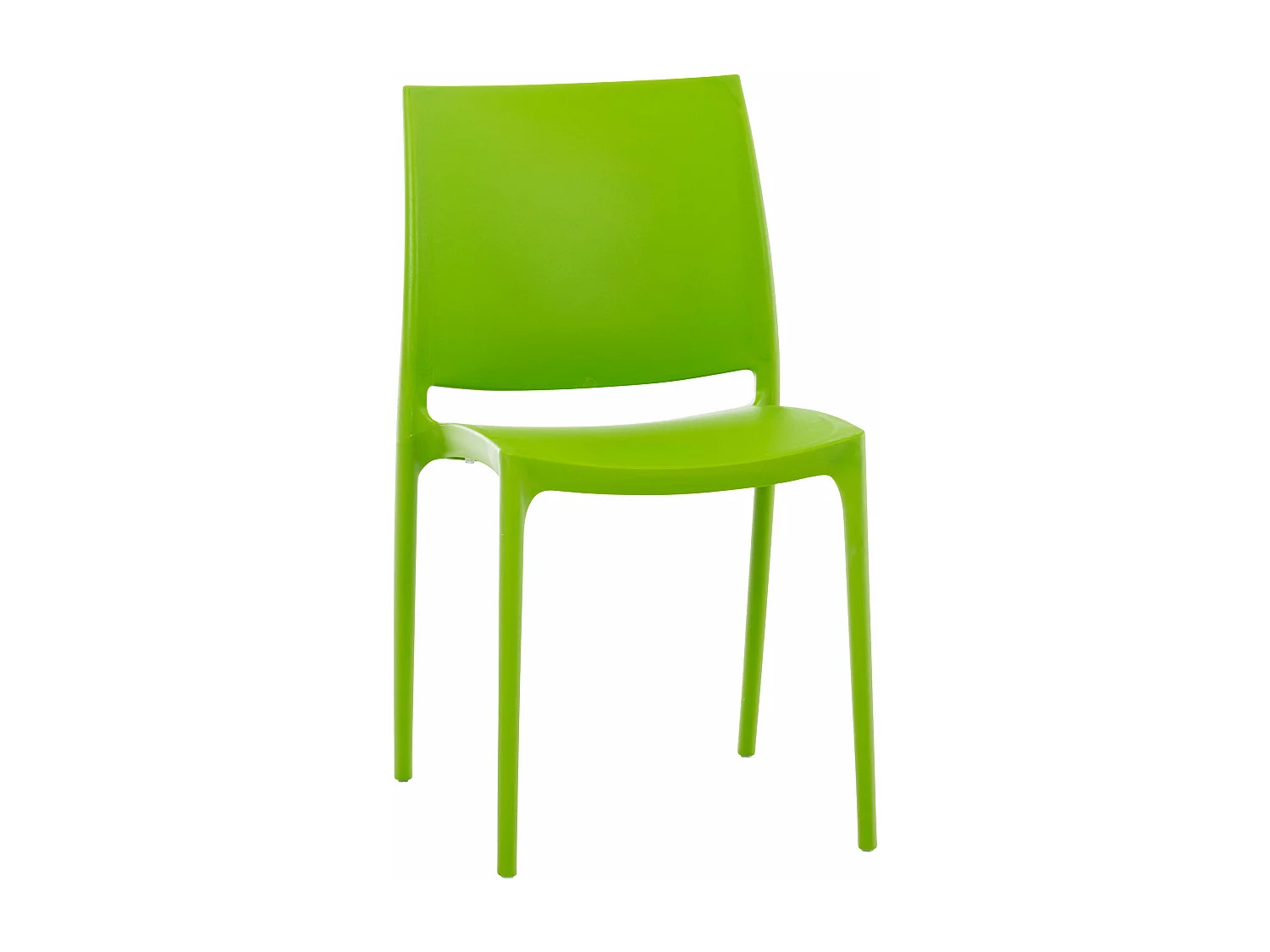 Lot de 2  Chaises de jardin - Plastique - Vert - Maya