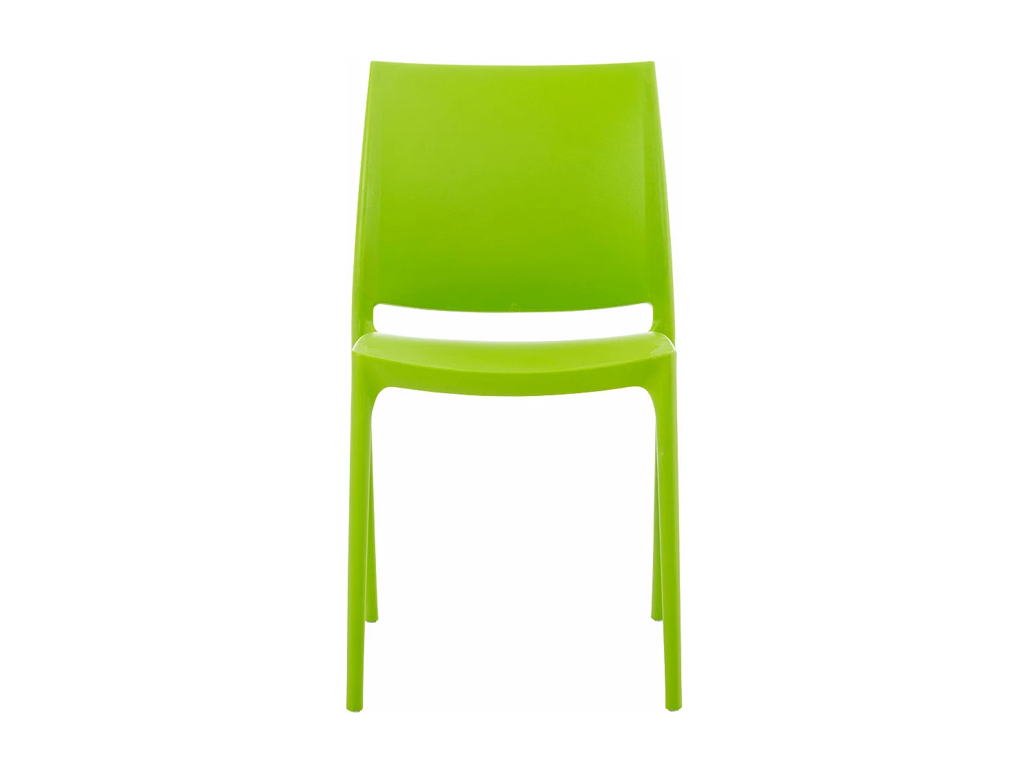 Lot de 2  Chaises de jardin - Plastique - Vert - Maya