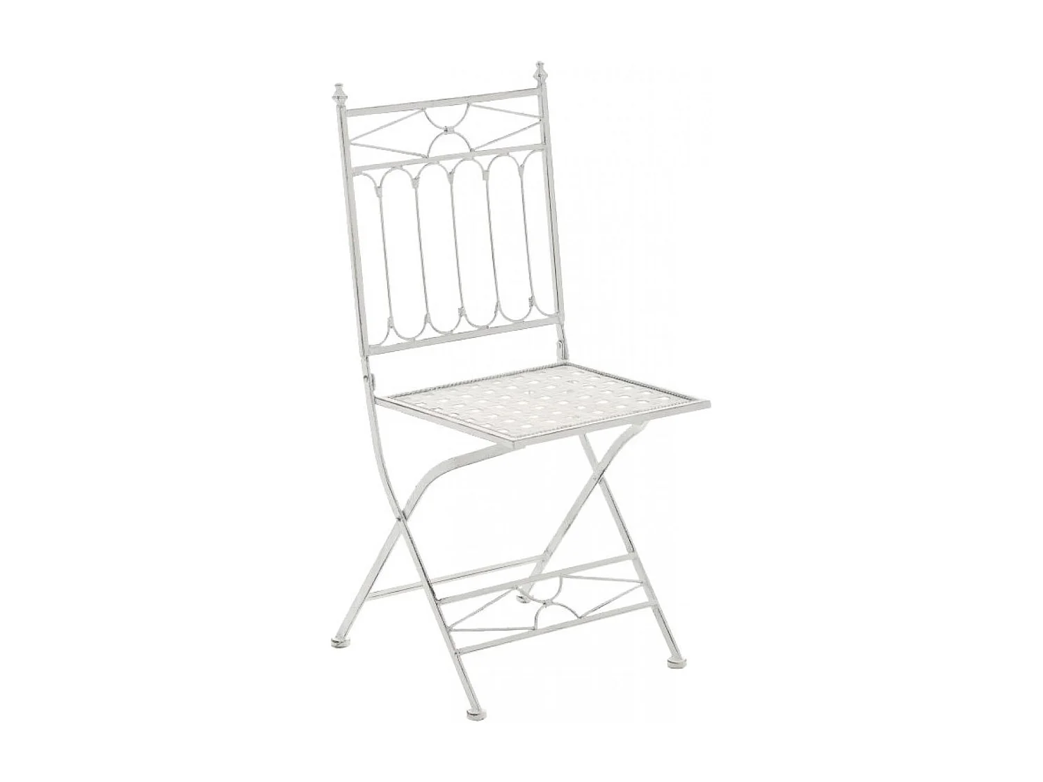 Chaises de jardin - Métal - Blanc antique - Asina