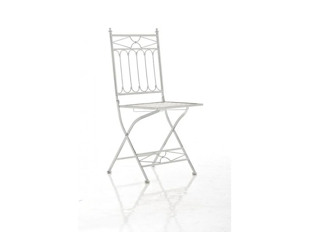 Chaises de jardin - Métal - Blanc antique - Asina