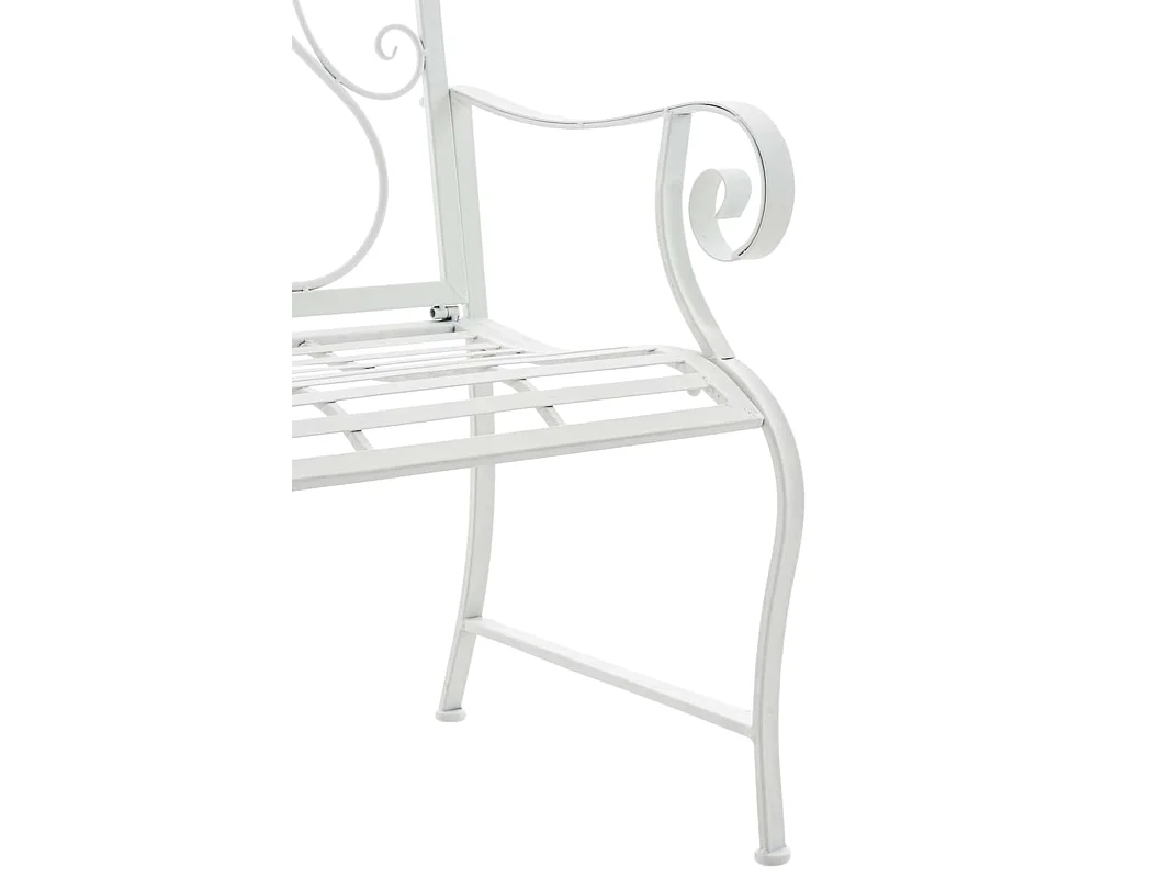 Lot de 2  Chaises de jardin - Métal & Chrome - Blanc - Punjab