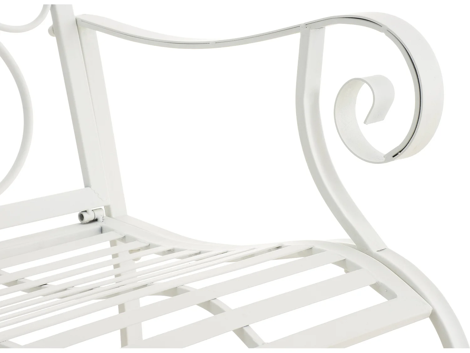 Lot de 2  Chaises de jardin - Métal - Blanc - Punjab