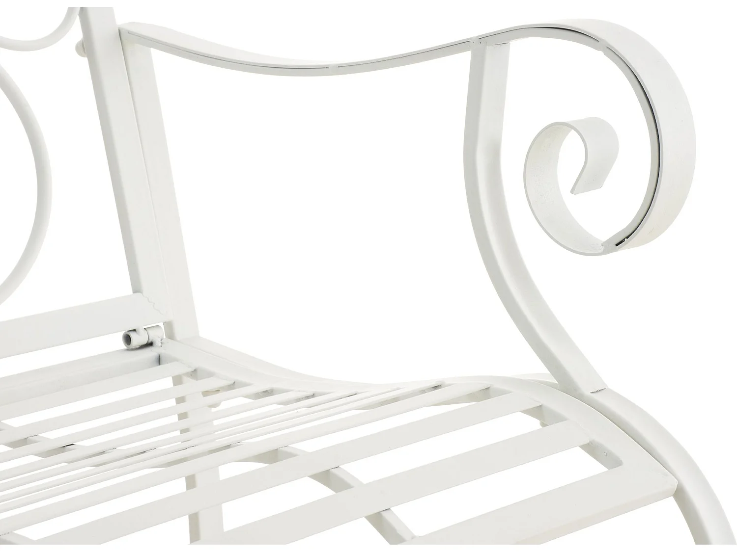 Lot de 2  Chaises de jardin - Métal - Blanc - Punjab