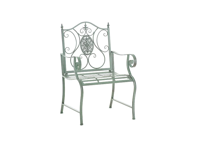 Tuinstoel - Metaal & zwart - antiek/groen - Punjab