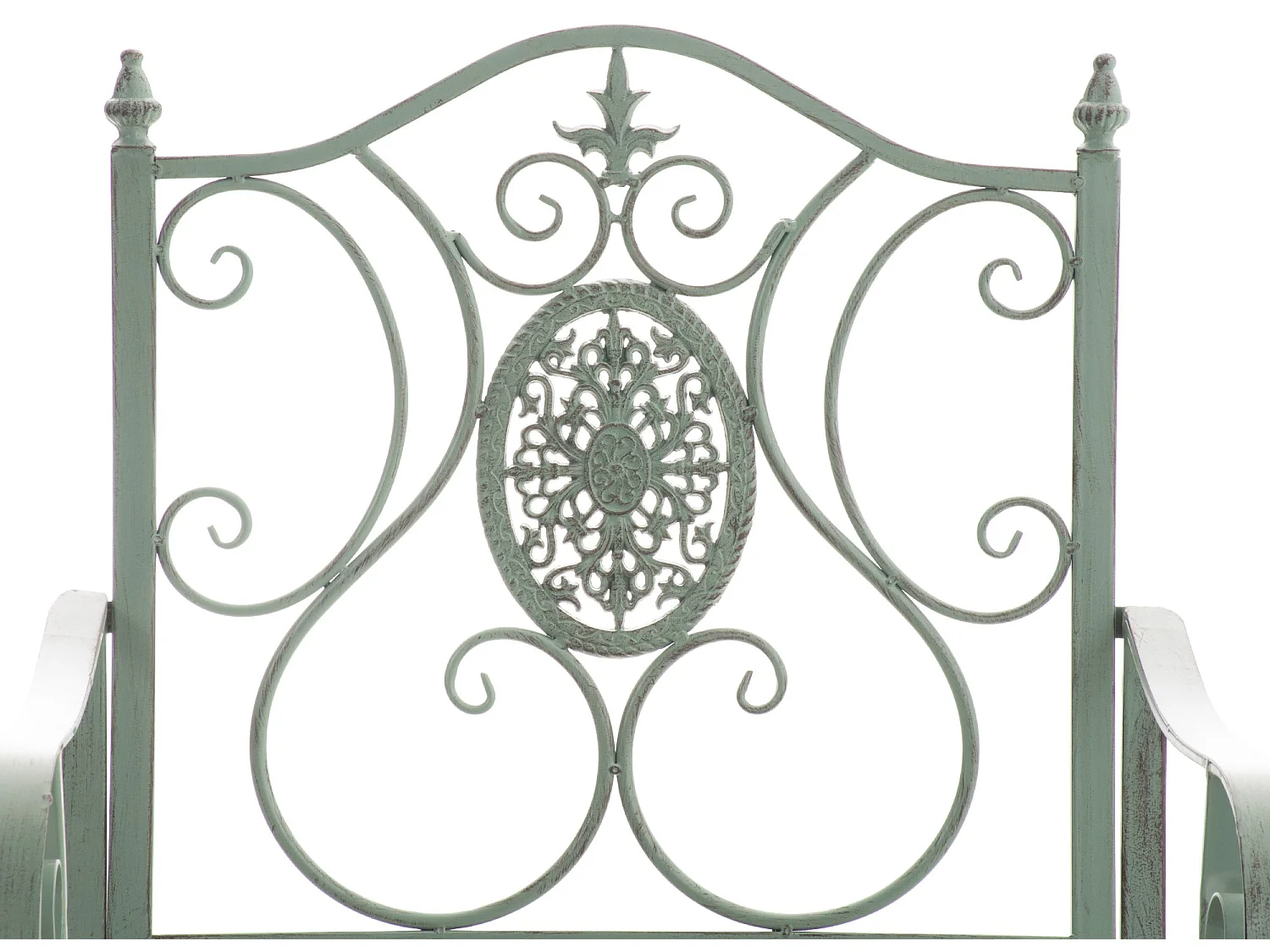 Chaises de jardin - Métal & Noir - Vert antique - Punjab