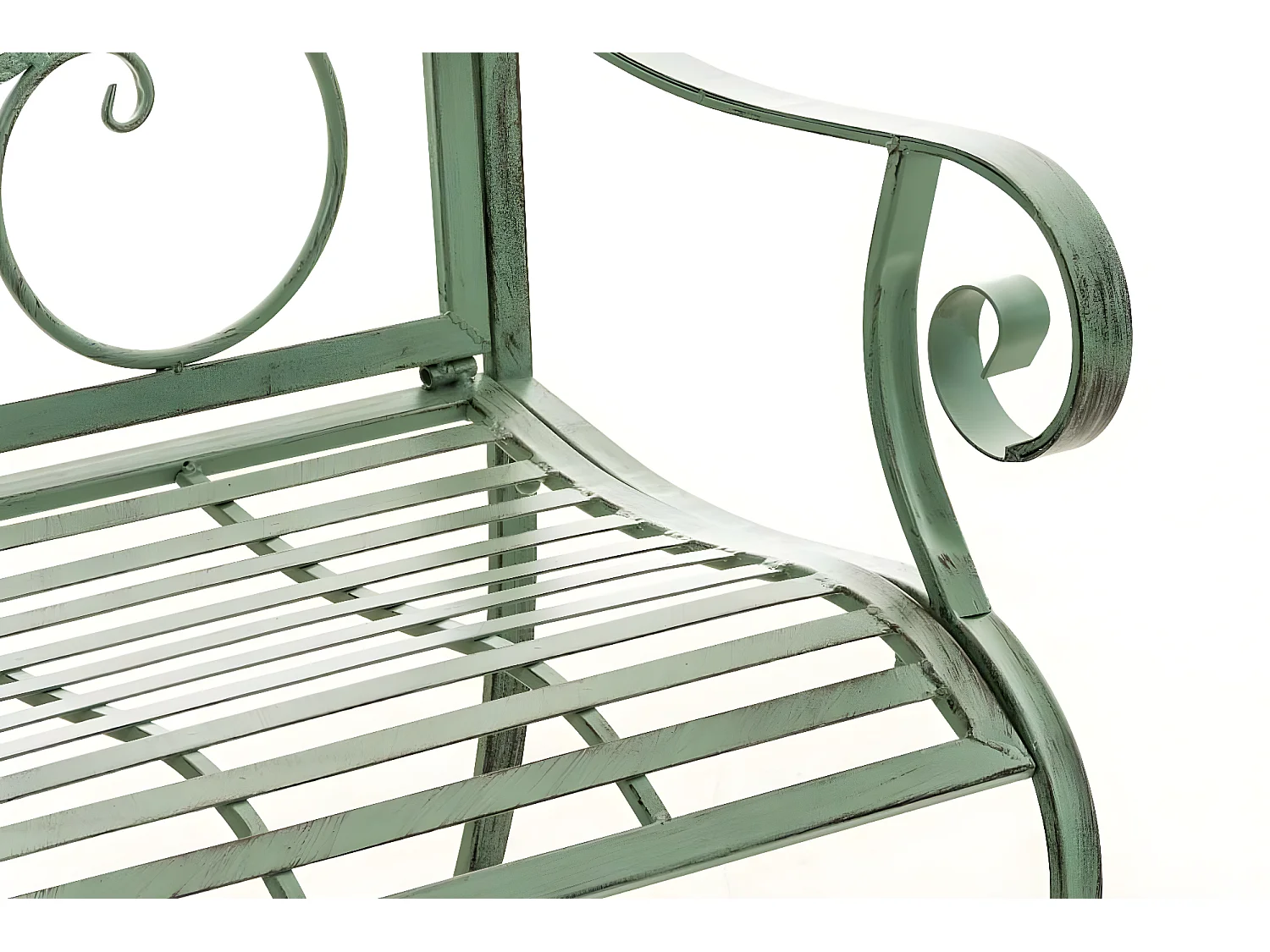 Chaises de jardin - Métal & Noir - Vert antique - Punjab