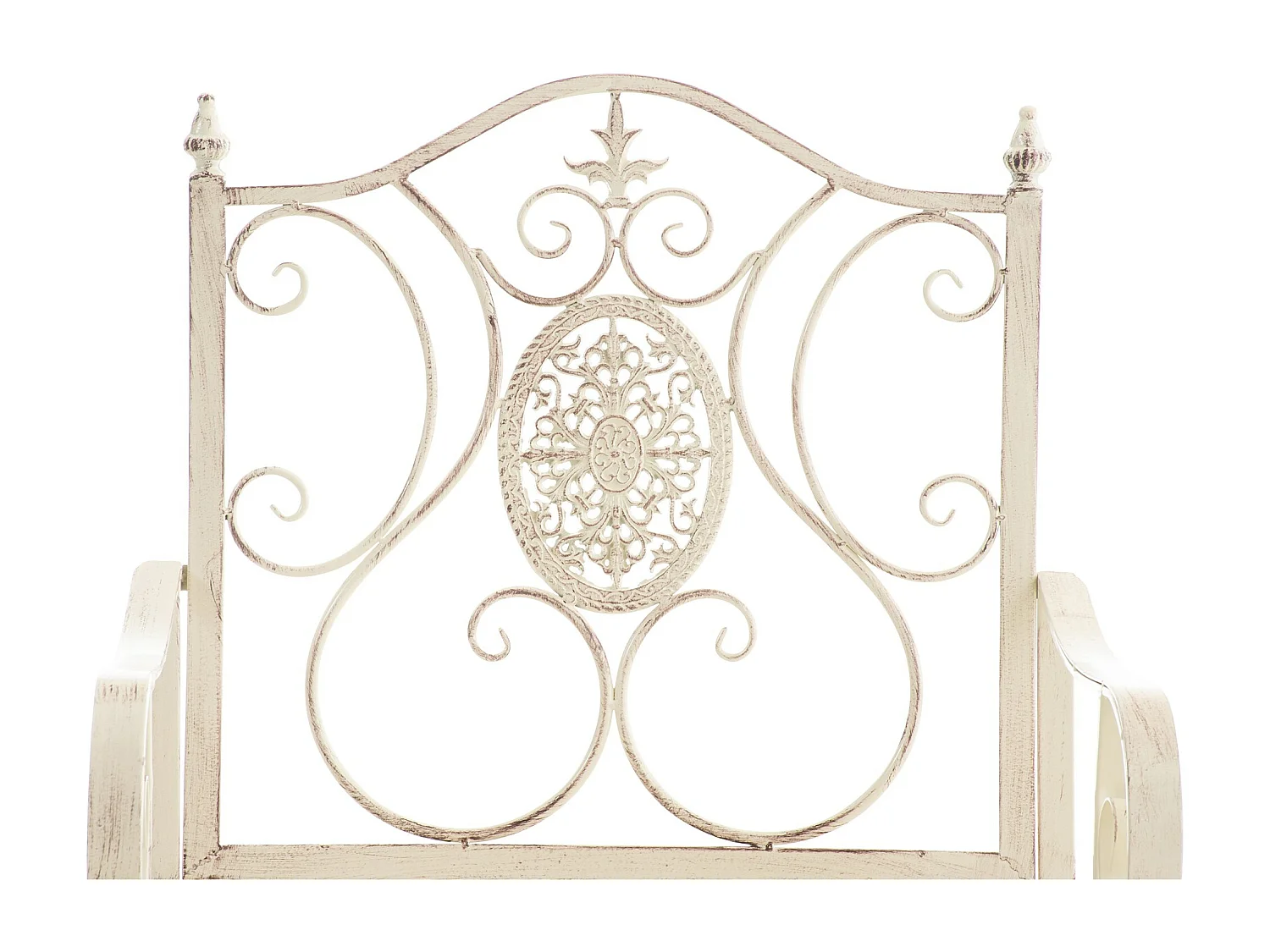 Chaises de jardin - Métal & Noir - Crème antique - Punjab