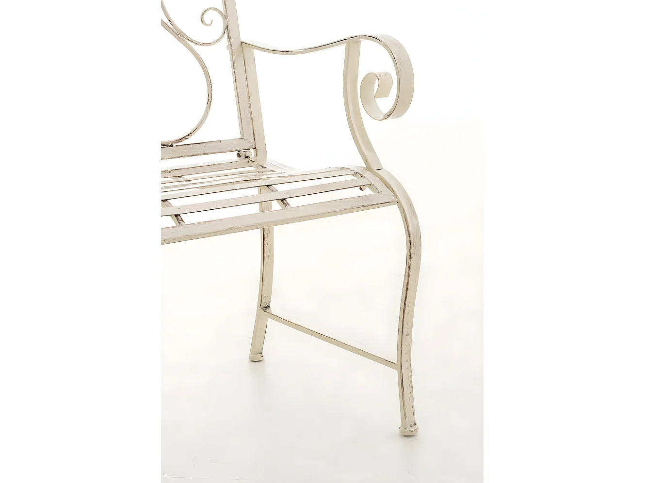 Chaises de jardin - Métal & Noir - Crème antique - Punjab