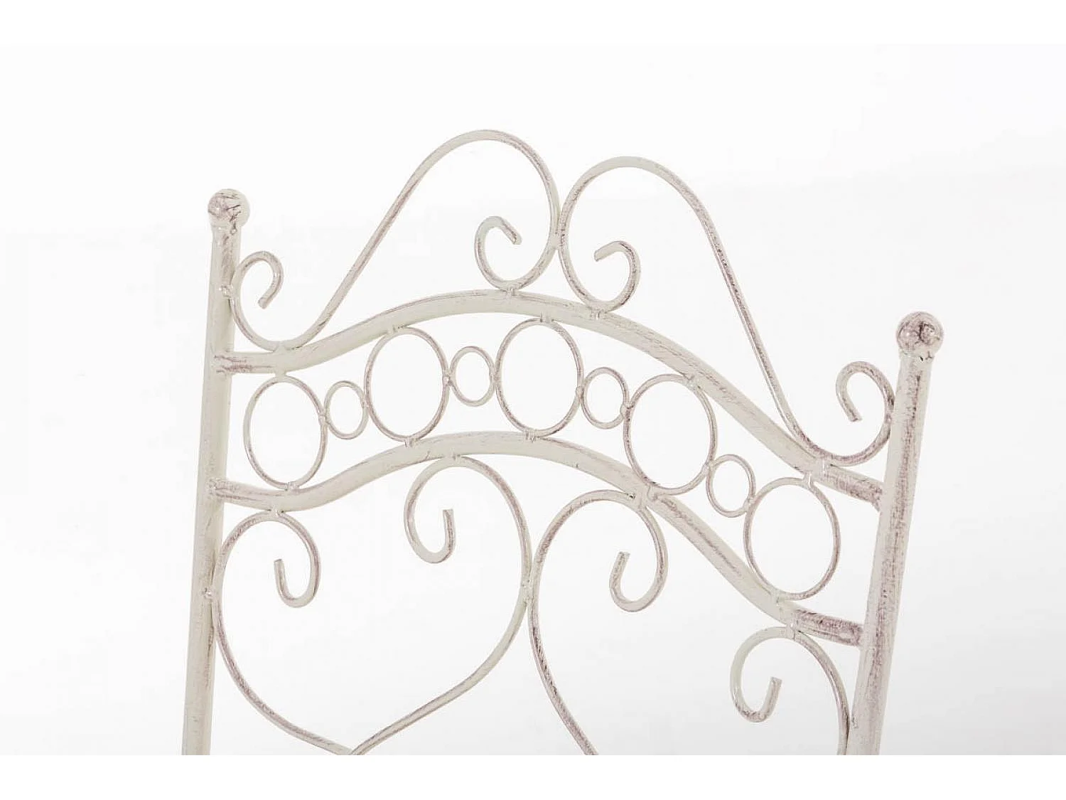 Chaises de jardin - Métal & Fer galvanisé - Crème antique - Indra