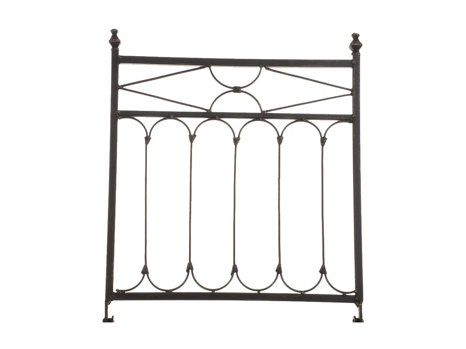 Lot de 2 Chaises de jardin - Métal & Métal - Bronze - Asina