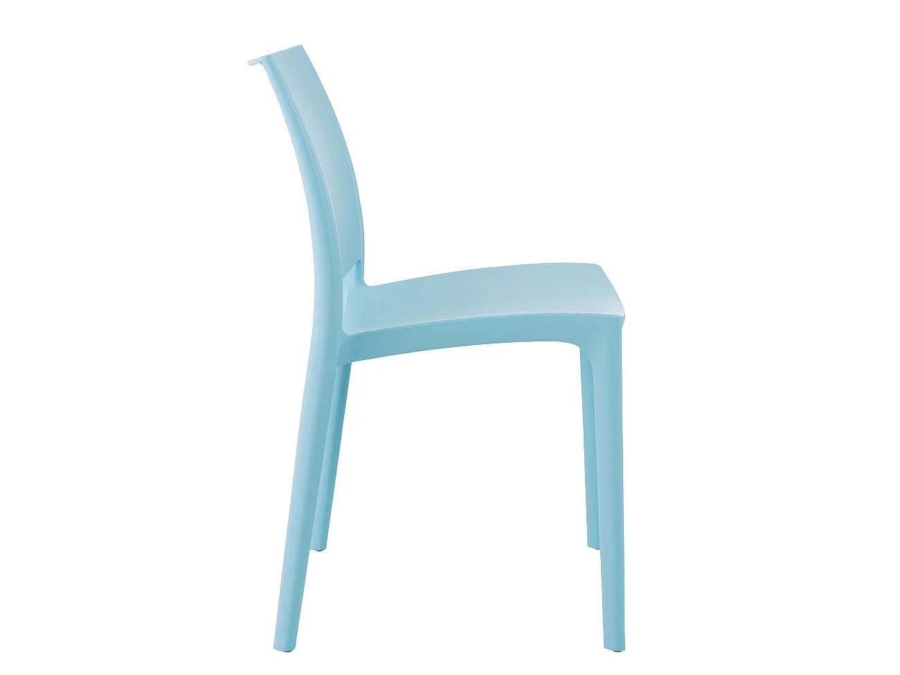 Chaises de jardin - Plastique & Chrome - Bleu clair - Maya