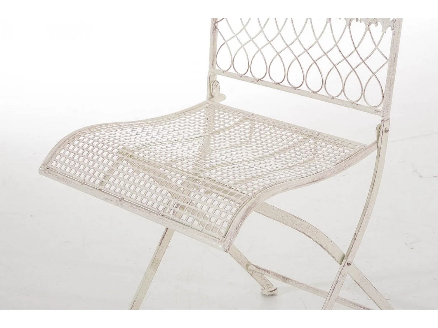 Sedia da giardino - Metallo - crema antica - Kiran