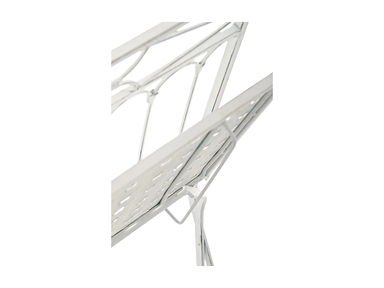 Lot de 2 Chaises de jardin - Métal & Métal - Blanc antique - Asina