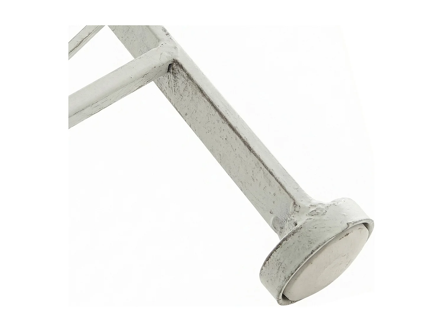 Lot de 2  Chaises de jardin - Métal - Blanc antique - Asina