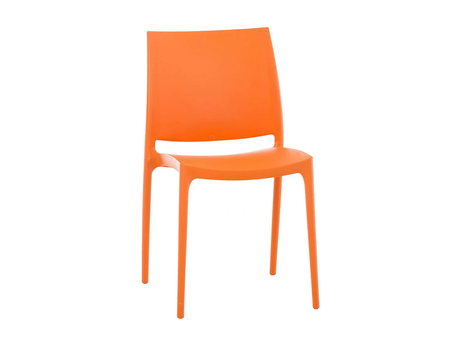 Tuinstoel - Kunststof - oranje - Maya