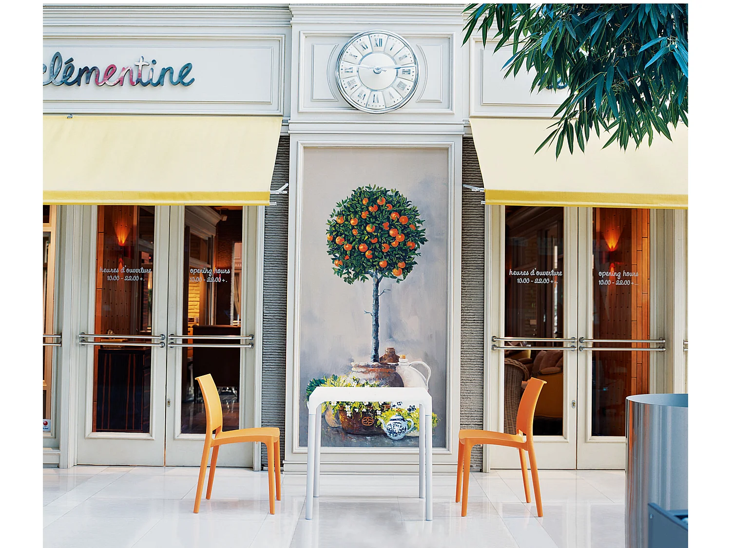 Chaises de jardin - Plastique - Orange - Maya