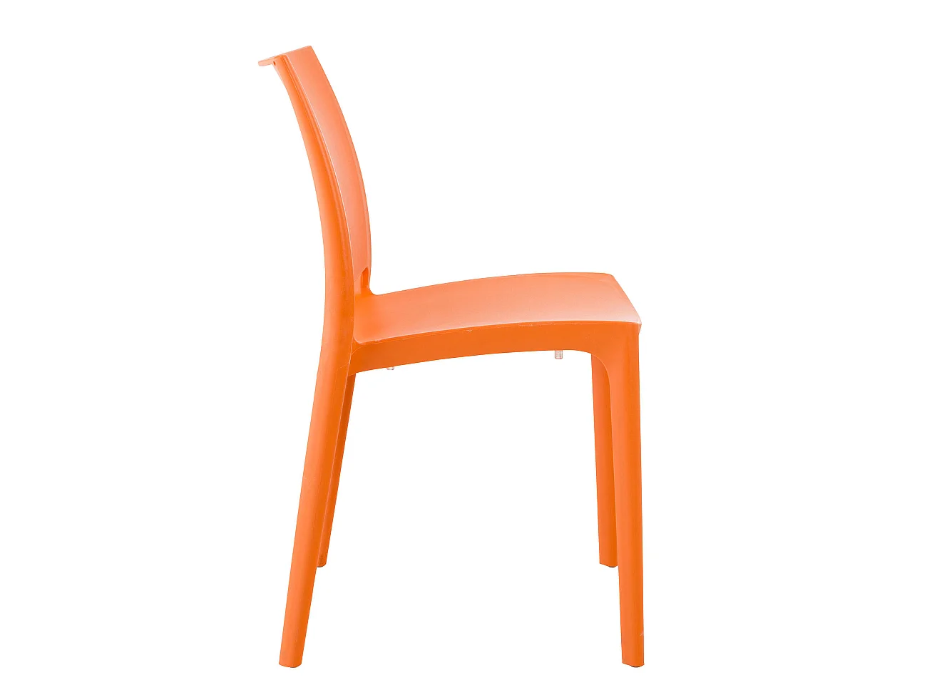 Chaises de jardin - Plastique & Chrome - Orange - Maya